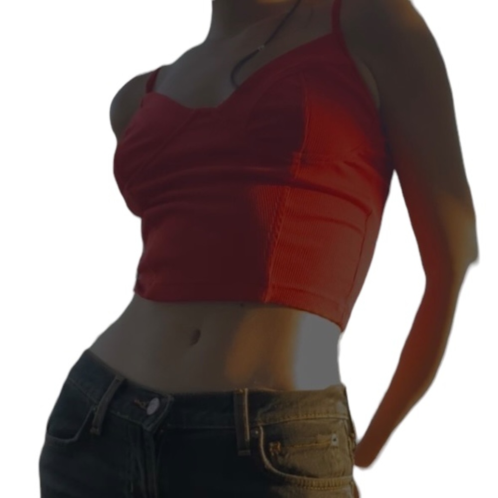 Red y2k ILLA ILLA top